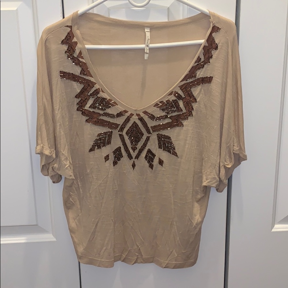 Willow & Clay, Size: Sm., loose fitting beaded top